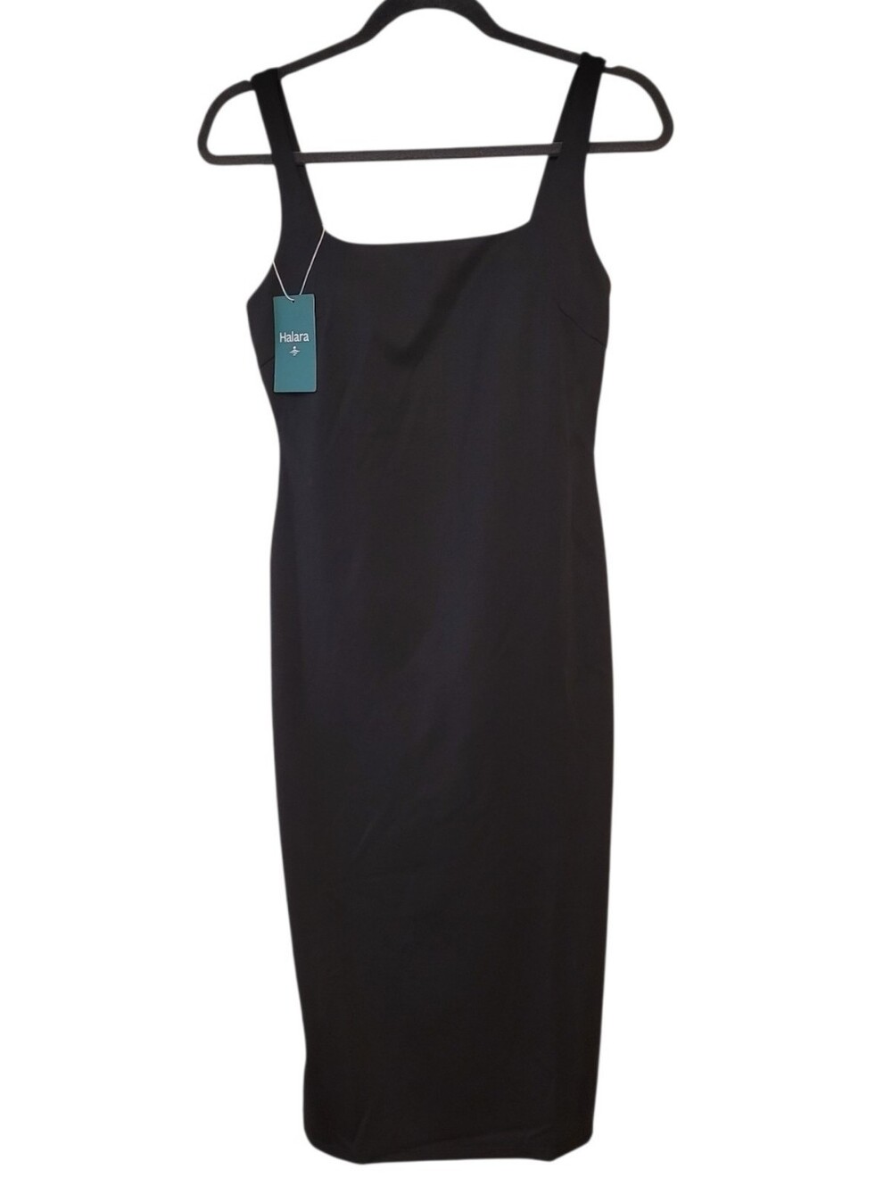 NWT Halara Black Athleisure Sheath Midi Dress Size XS